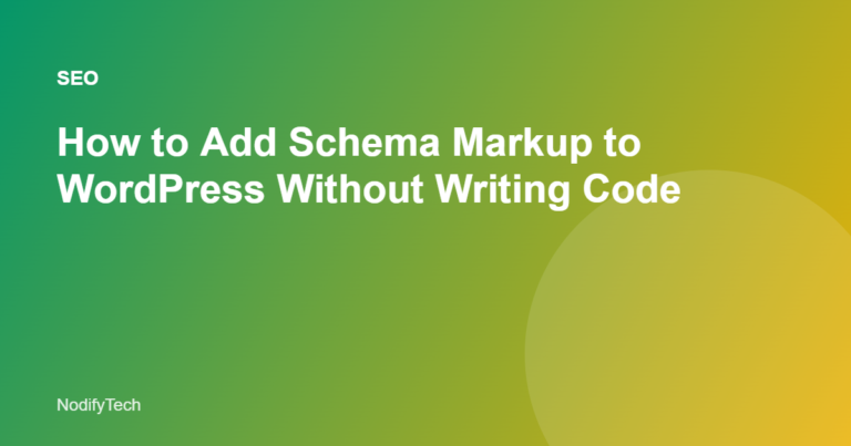How to add schema markup to WordPress