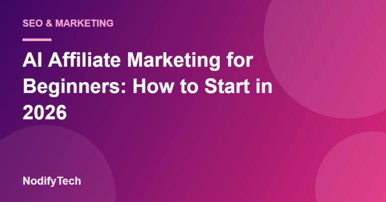 AI affiliate marketing guide cover image