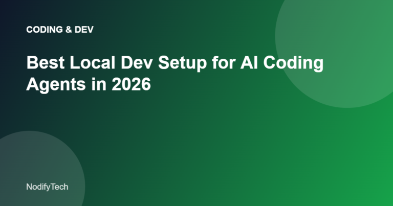 AI coding agent setup on a local machine