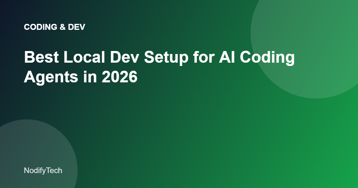 AI coding agent setup on a local machine