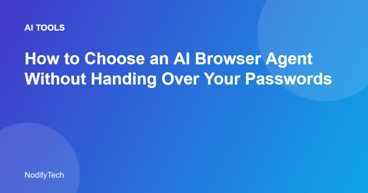 AI browser agent security settings