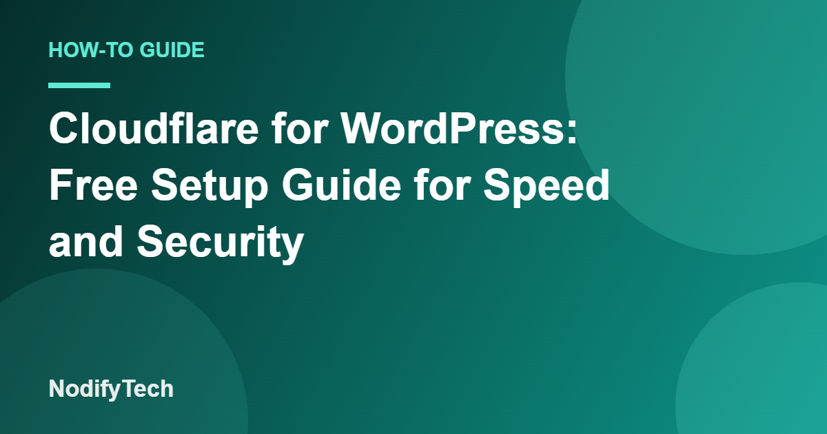 Cloudflare for WordPress guide cover image