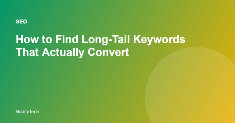 How to find long-tail keywords guide