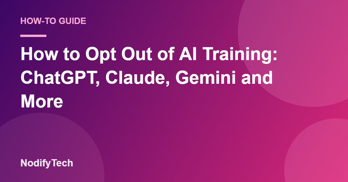 opt out of AI training guide cover image