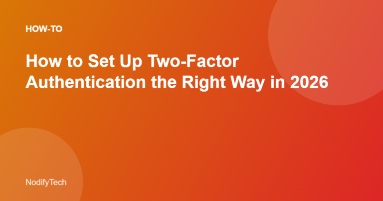 Two-factor authentication setup guide